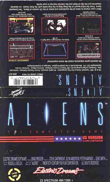 Alien box art for ZX Spectrum